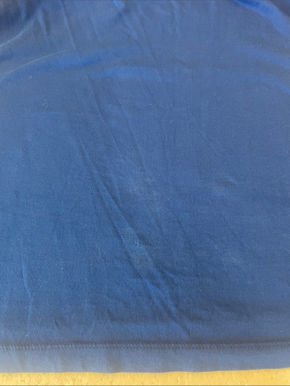 For the Republic top cap sleeves 100% Pima cotton ruffle trim blue womens size M - Picture 8 of 11